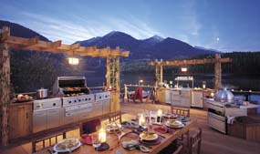 outdoor kitchens